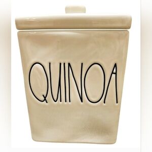 Rae Dunn Ceramic Quinoa Canister Storage Jar 7x5"